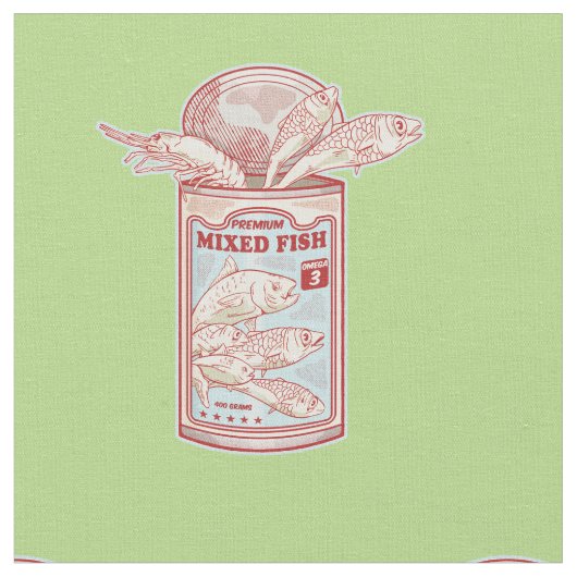 Grappige ingeblikte vis stof (Close Up)