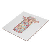 Grappige ingeblikte vis tegeltje (Zijkant)