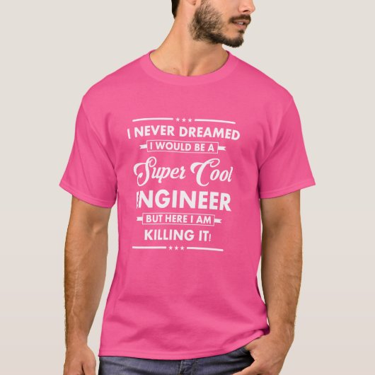 Grappige INGENIEUR Cool Occupation Career Ik heb n T-shirt (Voorkant)