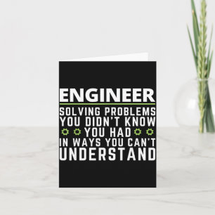 Grappige Ingenieur Sarcasme Citaat Engineering Hum Kaart