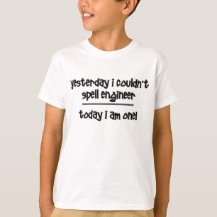 grappige ingenieur t-shirt