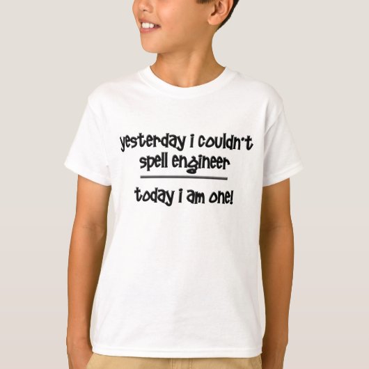 grappige ingenieur t-shirt (Voorkant)