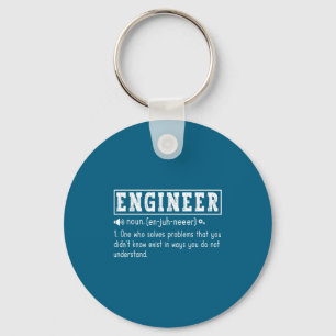 Grappige ingenieursdefinitie technische problemen sleutelhanger