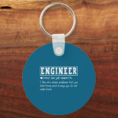 Grappige ingenieursdefinitie technische problemen sleutelhanger (Voorkant)