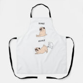 Grappige Inhaleer Uitademingshond Schort (Voorkant)