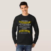 Grappige inkoopagent overhemden functietitel beroe t-shirt (Voorkant volledig)