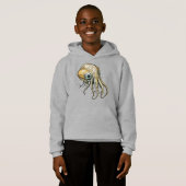 Grappige inktvis lijnkunst (Voorkant volledig)