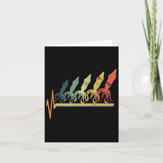 Grappige Inktvis Mariene Biologie Bioloog  Kaart (Voorkant)