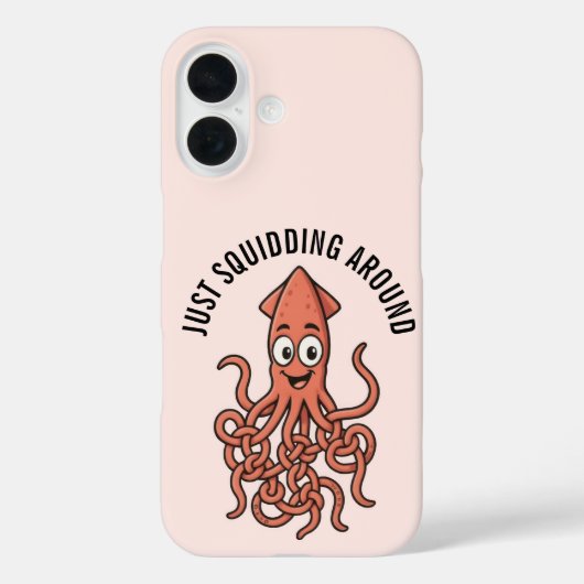 Grappige inktvis telefoonhoesje Case-Mate iPhone case (Achterkant)