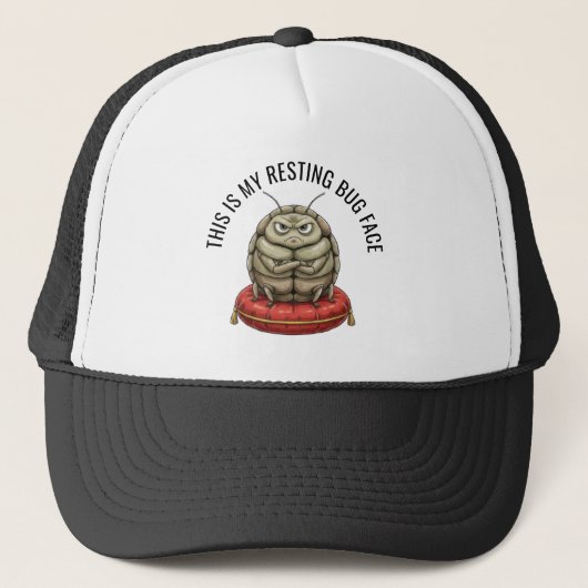 Grappige Insecten Bug Hoed Trucker Pet (Voorkant)
