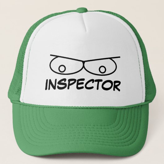 Grappige inspecteur hoed trucker pet (Voorkant)