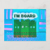 Grappige Inspirerend afbeelding: Ik verveel me Tek Briefkaart (Voorkant)