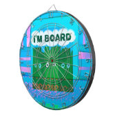 Grappige Inspirerend afbeelding: Ik verveel me Tek Dartbord (Voorkant Rechts)