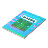 Grappige Inspirerend afbeelding: Ik verveel me Tek Notitieblok (Linkerzijde)