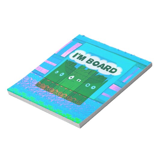 Grappige Inspirerend afbeelding: Ik verveel me Tek Notitieblok (Linkerzijde)