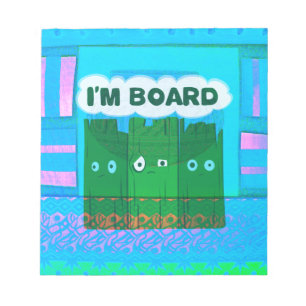 Grappige Inspirerend afbeelding: Ik verveel me Tek Notitieblok