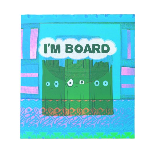 Grappige Inspirerend afbeelding: Ik verveel me Tek Notitieblok (Voorkant)