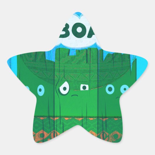 Grappige Inspirerend afbeelding: Ik verveel me Tek Ster Sticker (Voorkant)