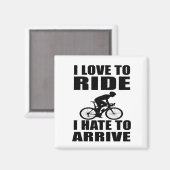 grappige inspirerend citaten voor fietsen magneet (Voorkant / Achterkant)