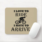 grappige inspirerend citaten voor fietsen muismat (Met muis)