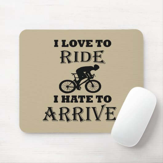 grappige inspirerend citaten voor fietsen muismat (Met muis)