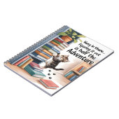 Grappige Inspirerend kat Notitieboek (Linkerzijde)