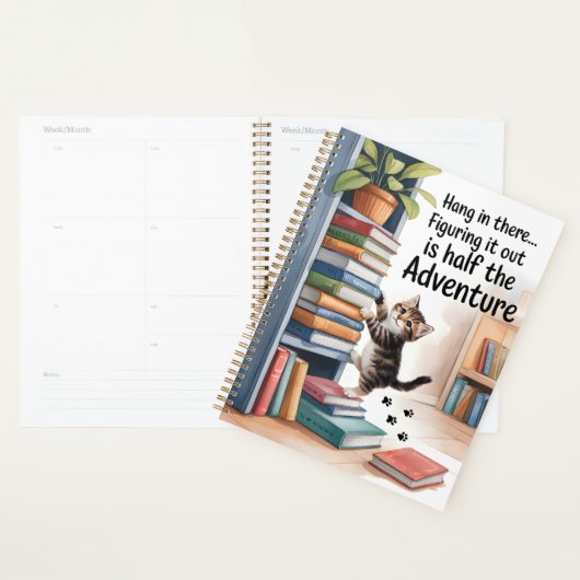 Grappige Inspirerend kat Planner (Display)