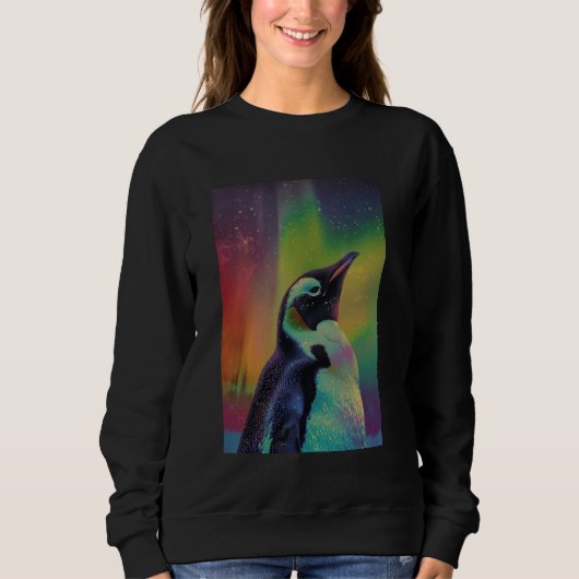 Grappige Inspirerend Penguin Retro Graphic Vintage Trui (Voorkant)