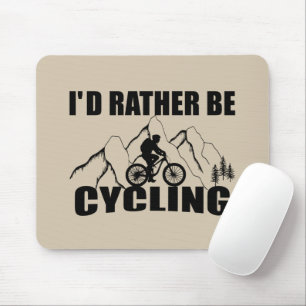 grappige inspirerende citaten over fietsen muismat
