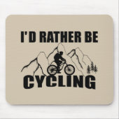 grappige inspirerende citaten over fietsen muismat (Voorkant)