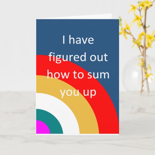 Grappige inspirerende felicitatie kaart (Gele Bloem)