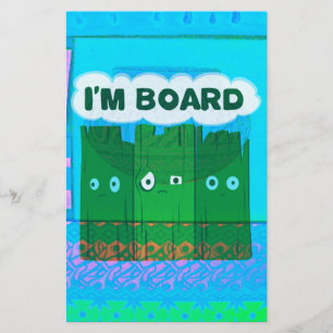 Grappige Inspirerende Grafiek: Ik Verveel Me Tekst Briefpapier