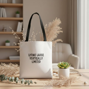 Grappige inspirerende humor citat typografie tote bag