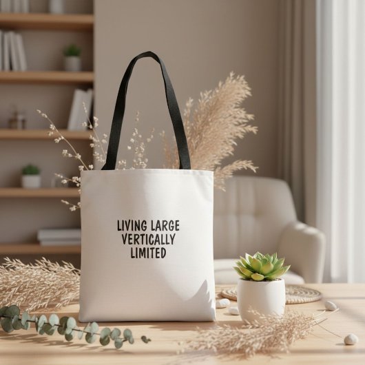 Grappige inspirerende humor citat typografie tote bag