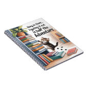 Grappige Inspirerende Kat Notitieboek (Rechterzijde)