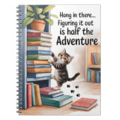 Grappige Inspirerende Kat Notitieboek (Voorkant)