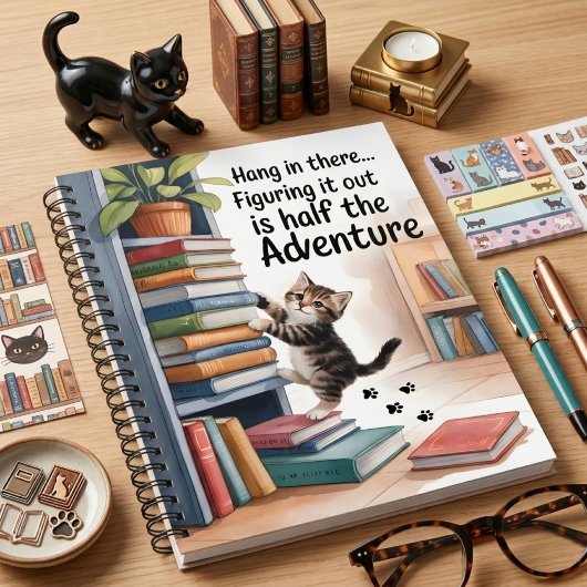 Grappige Inspirerende Kat Notitieboek