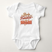 Grappige Inspirerende Spreuk Moderne Retro Typogra Romper (Voorkant)
