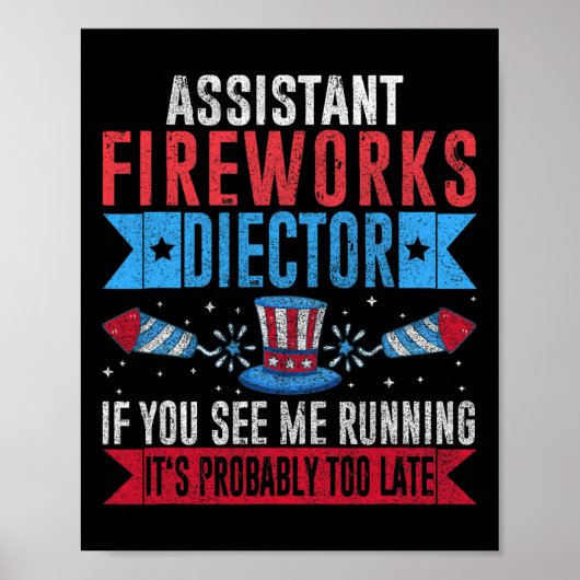 Grappige Instant Fireworks-regisseur I Run You Run Poster (Voorkant)
