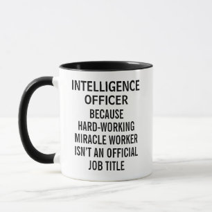Grappige Intelligence Officer Mok voor Collega Cad