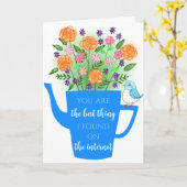 Grappige Internet Liefde Verjaardag Valentijnsdag Kaart (Gele Bloem)
