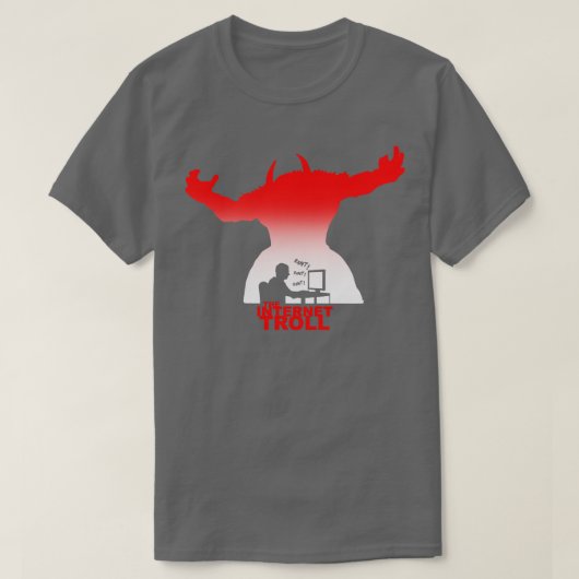 Grappige Internet Troll Keyboard Warrior Social Me T-shirt (Design voorkant)