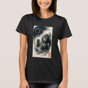 Grappige Interstellaire Kat Astronaut Kitten Ruimt T-shirt