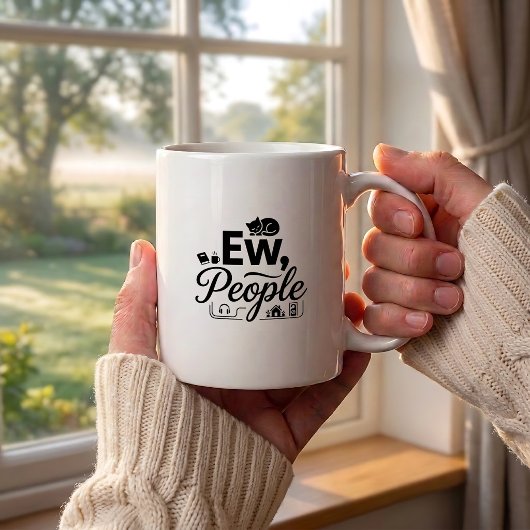 Grappige Introvert Beker - Citaat over Mensen Ontw Koffiemok
