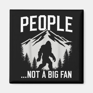 Grappige Introvert Bigfoot Mensen Geen Grote Fan V Magneet