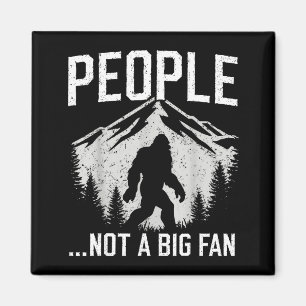Grappige Introvert Bigfoot Mensen Geen Grote Fan V Magneet