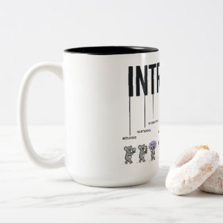 Grappige introvert definitie – Stille persoonlijkh Tweekleurige Koffiemok