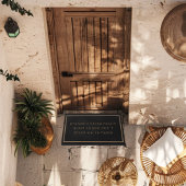 Grappige Introvert Distress Black Trendy Simple Deurmat