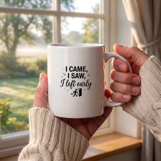 Grappige Introvert Kop Saw Links Vroeg