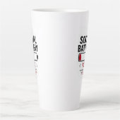 Grappige introvert lattemok | Sociale batterij laa Latte Mok (Voorkant)